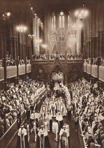 Procesión de coronación del Rey Jorge VI, Abadía de Westminster, 1937 de Unbekannt