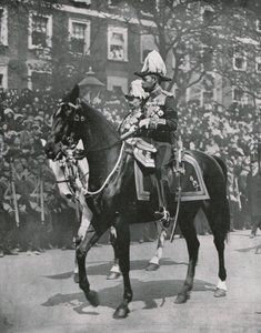 El rey Jorge V en el funeral de su padre el rey Eduardo VII, Londres, 20 de mayo de 1910 de Unbekannt