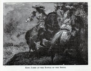 El rey Jacobo en la batalla del Boyne de Unbekannt