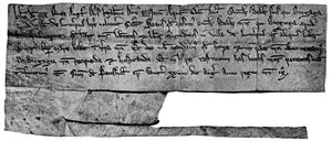 Carta del Rey Juan, 1207, 1910 de Unbekannt