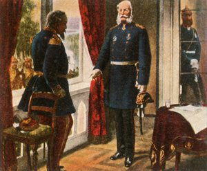 Rey Guillermo y Emperador Napoleón después de la Batalla de Sedán, 2 de septiembre de 1870, 1936