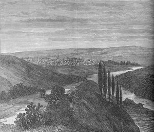 King Williams Town, desde cerca del Acueducto, c1880 de Unbekannt