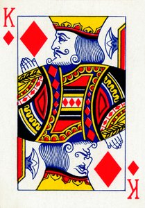 Rey de Diamantes de una baraja de cartas de Goodall & Son Ltd., c1940 de Unbekannt