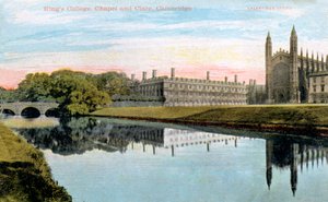 Kings College, Kings College Chapel y Clare College, Cambridge, principios del siglo XX de Unbekannt