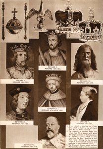 Reyes y joyas de la corona, 1937
