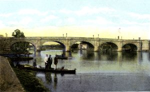 Puente de Kingston upon Thames, Londres, siglo XX de Unbekannt
