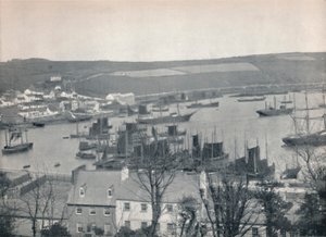 Kinsale - Una flota pesquera en el puerto, 1895 de Unbekannt