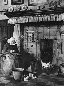 Cocina y sala de estar en uno, Twente, Países Bajos, c1934