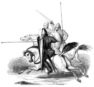 Caballeros del Rey Luis VI de Francia, siglo XIV, 1849 de Unbekannt