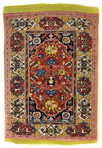 Alfombra de lana anudada, c. 1600