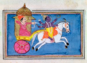 Krishna, deidad hindú, un avatar de Vishnu, siglo XVII de Unbekannt