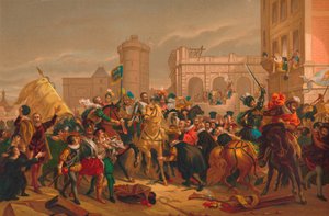 La entrada de Enrique IV en París, 1817 de Unbekannt