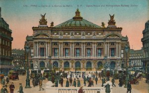 LOpéra y estación de metro, París, c1920 de Unbekannt