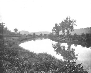 La Colle mirando al oeste, Ferrocarril de Pensilvania, EE.UU., c. 1900