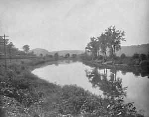 La Colle mirando al oeste, Ferrocarril de Pensilvania, c. 1897