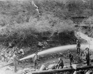 Equipo de la Mina La Grange, California, 1890s de Unbekannt
