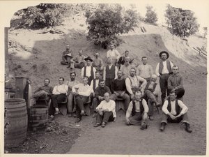 Equipo de la mina La Grange, California, 1900s de Unbekannt