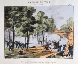 La toma de París, 22 de mayo de 1871 de Unbekannt