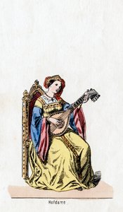 Dama de compañía, diseño de vestuario para la obra de Shakespeare, Enrique VIII de Unbekannt