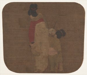 Dama y niños de Unbekannt