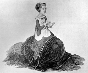 Traje de dama, siglo XIV, 1910