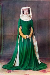 Vestido de dama, siglo XIV, 1910 de Unbekannt