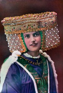 Tocado de dama, siglo XIV, 1910 de Unbekannt