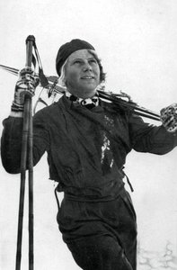 Laila Schou-Nilsen, esquiadora noruega, Juegos Olímpicos de Invierno, Garmisch-Partenkirchen, Alemania, 1936