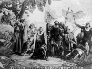 Desembarco de Colón en América, siglo XV, 1920s