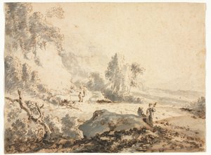 Paisaje, siglo XVIII de Unbekannt