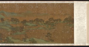 Paisaje en azul y verde, dinastía Ming o Qing, siglo XVII-XVIII de Unbekannt