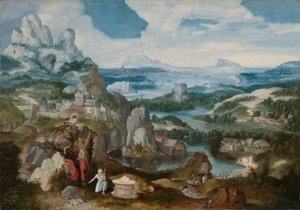 Paisaje con San Jerónimo Penitente, 1530-40