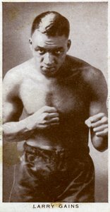 Larry Gains, boxeador canadiense, 1938 de Unbekannt