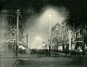 Launceston de noche, calle Brisbane, 1901 de Unbekannt