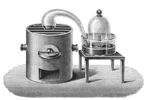 Investigación de Lavoisier sobre la existencia de oxígeno en el aire, finales del siglo XVIII, 1894 de Unbekannt