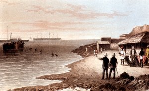 Tendido del cable telegráfico a través del Océano Índico entre Bombay y Adén, 1870 de Unbekannt