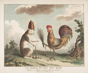 Le Traité de Paix avec Rome, ca. 1789 de Unbekannt