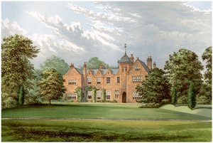 Lea, Lincolnshire, hogar del Baronet Anderson, c1880 de Unbekannt