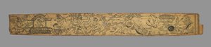 Hoja de un Romance de Chandrabhanu y Lavanyavati de Upendra Bhanja..., finales de 1700s