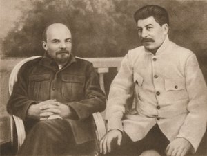 Lenin y Stalin en Gorki cerca de Moscú, 1922, 1939 de Unbekannt