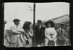 Leon Bakst, artista y diseñador ruso y el empresario de ballet Serge Diaghilev, c1910 de Unbekannt