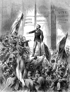 Léon Gambetta proclamando la República de Francia, 4 de septiembre de 1870, 1882-1884 de Unbekannt