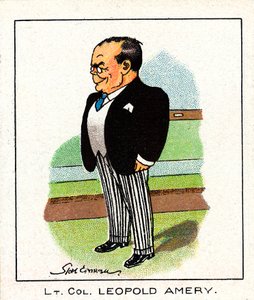Leopold Charles Maurice Stennett Amery 1873-1955, político conservador inglés, 1929