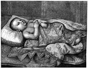 Leopoldo de Medici 1617-1675 en su cuna, 1882 de Unbekannt