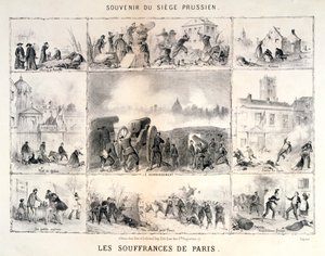 Los sufrimientos de París, 1870-1871 de Unbekannt
