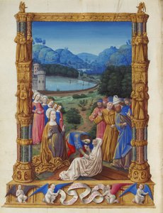 Las muy ricas horas del duque de Berry, Folio 133v - La revelación de la verdadera cruz de Unbekannt