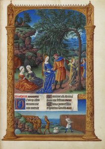 Las muy ricas horas del duque de Berry, Folio 57r - La huida a Egipto de Unbekannt