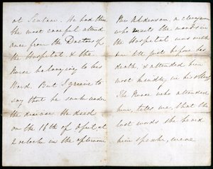 Carta de Florence Nightingale, mayo 1856 de Unbekannt