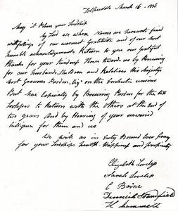 Carta escrita al Secretario del Interior John Russell 1792-1878 por las esposas de los Mártires de Tolpuddle de Unbekannt