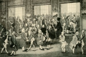 Recepción de Lord Cornwallis, Gobernador General en la puerta a la derecha, 1925 de Unbekannt